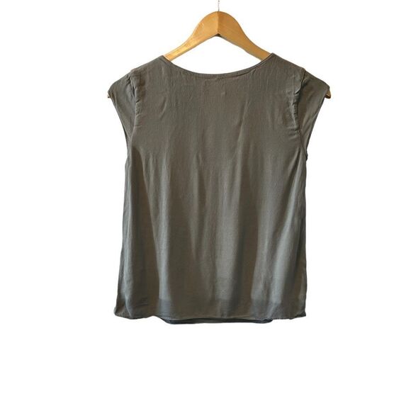 WILFRED Free Grey Cap Sleeve Dressy Short Top XXS - Picture 3 of 8